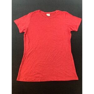 Augusta Sportswear Ladies Red Crew Neck Short Sleeve T Shirt Top Size‎ M